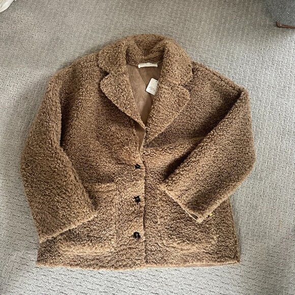NWT Free People, ASTR the Label Willow Fuzzy Coat, Medium - Picture 12 of 16